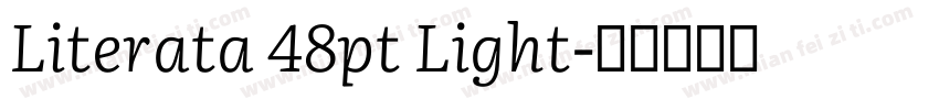Literata 48pt Light字体转换